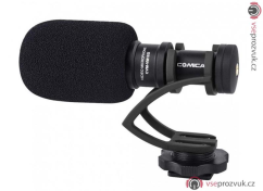 Externí směrový mikrofon pro smartphone i kameru Comica CVM-VM10II (černy)