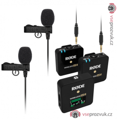 Rode Wireless GO II + 2x černý Lavalier GO dvoukanálový mikroport 2,4Ghz za výhodnější cenu