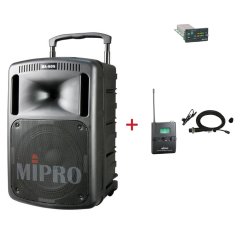 MIPRO MA-808 + MU-55L – klopová všesměrová sada, černá