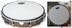 Stagg TAB-210P/WD, dvouřadá laditelná tamburína, 10"