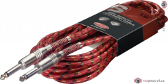Stagg SGC6VT RD, kabel JACK/JACK, 6 m