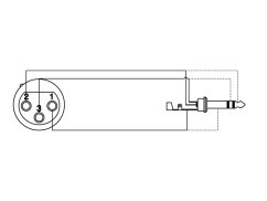ProCab redukce CLP120 - XLR F - Jack 6.3 Stereo