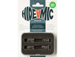 Hide-a-mic Set 4 different holders in case, Transparent