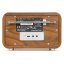 Audizio Milan přenosné rádio FM/DAB+ s baterií, stříbrné