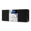 Audizio Metz HiFi mikrosystém s FM/DAB+, hliník