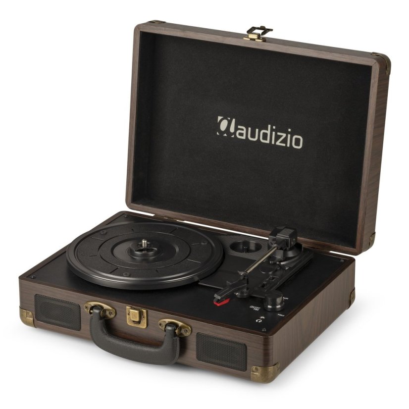 Audizio RP114W Record player briefcase wood