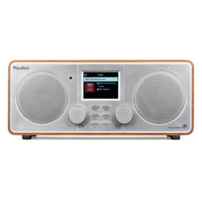 Audizio Foza Wi-Fi internet radio s DAB+, silver