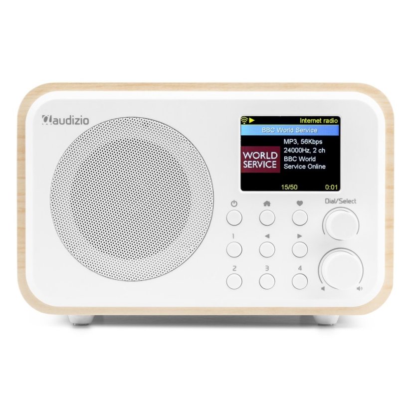 Audizio Vicenza internetové rádio s Wi-Fi, DAB+ a baterií, bílé