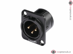 Hicon XLR mounting plug 3pin HI-X3DM-G