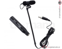 t.bone Ovid System CC 100 Housle 3pin mini XLR - známý nízkonákladový nástrojový klipový mikrofon