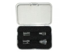 Hide-a-mic Set 4 different holders in case, Grey