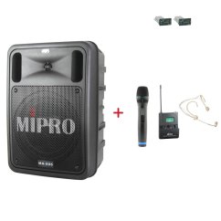 MIPRO MA-505 + ACT-32H + MU-53HNS – ruční a náhlavní sada, tělová