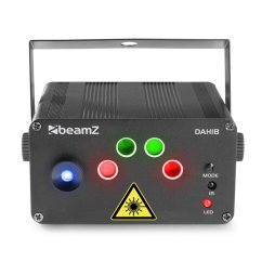 BeamZ Dahib Double RG Gobo Laser System with RGBW LEDs