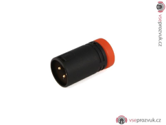 VDB Low-Profile XLR 3-pin Male - Orange