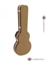 Dimavery tvarovaný kufr pro elektrickou kytaru LP, tweed