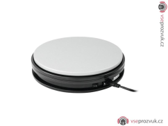 Podstavec rotační 250mm, do 25kg, 0,5 o/min, stříbrný