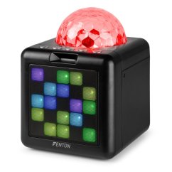 Fenton KAR15B Karaoke reproduktor se 2 mikrofony, černá barva