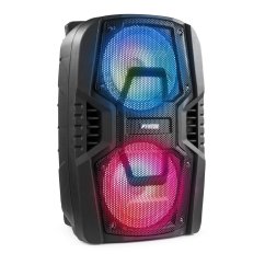 Fenton FT208LED Přenosný párty reprobox 2x 8"
