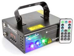 BeamZ Surtur II Double laser RG GOBO DMX IRC 3W Blue LED