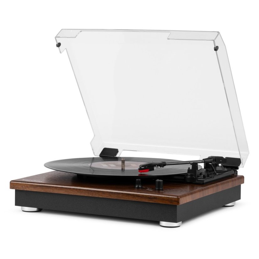 Audizio RP112L Record player BT in/out dark wood