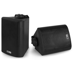 Power Dynamics BC40V Black Speaker Pair 100V 8 OHM 4" 100W - IPX5