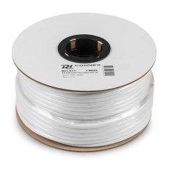 Power Dynamics RX10W reproduktorový kabel kulatý 2x1,5 mm² bílý 50m