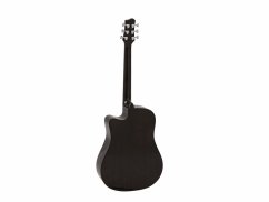Dimavery STW-90, elektroakustická kytara typu Dreadnought, černá