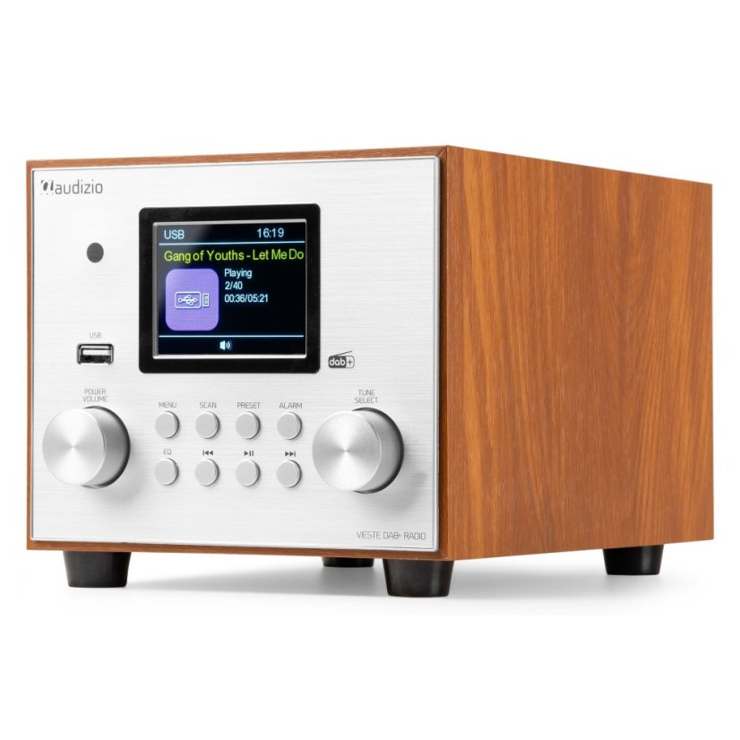 Audizio Vieste DAB+ Radio with subwoofer silver