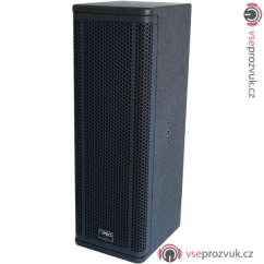 QPro M-62, 2x6.5" 2-pásmový zdrojový reproduktor, IP54, 500W RMS