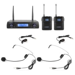 Vonyx WM62B Wireless Micro UHF With 2 Bodypack