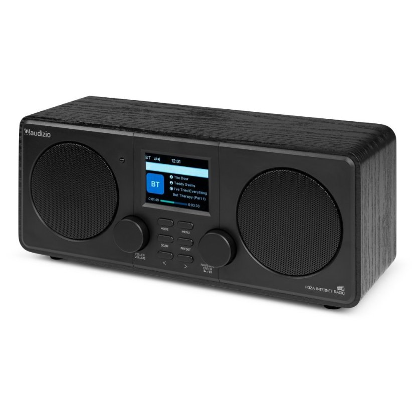Audizio Foza Wi-Fi internet radio s DAB+, black