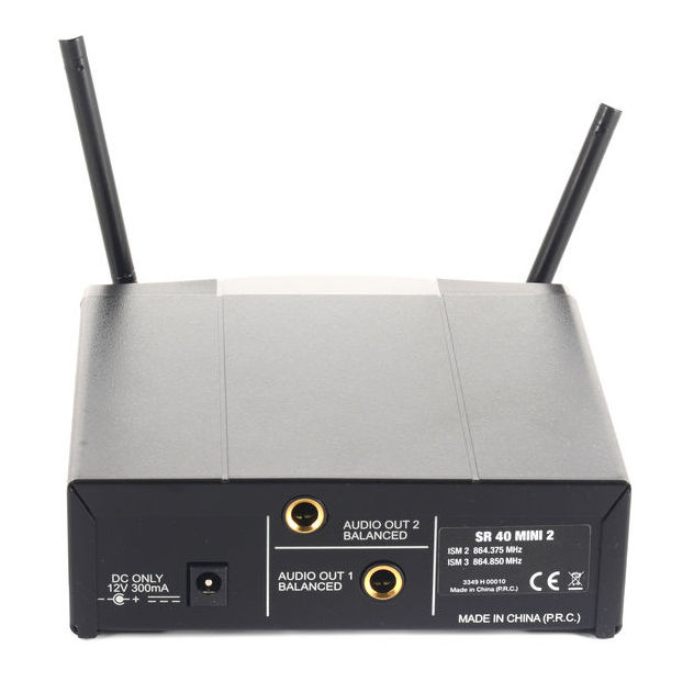 AKG WMS 40 MINI2 Vocal Set Dual — 2× ruční bezdrátový mikrofon - Frekvenční varianta: ISM2/3 (864,375 + 864,850 MHz)