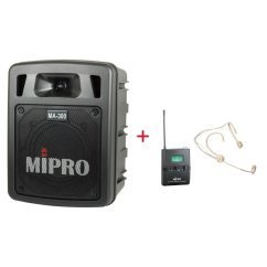 MIPRO MA-300 + MU-53HNS – náhlavní kardioidní sada, tělová