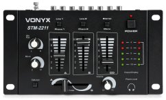 Vonyx STM-2211B 4-Kanálový mixážní pult, černý