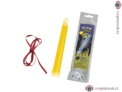 Svítící tyčinka 15 cm, sada 12 ks, žlutá