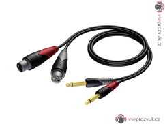 ProCab CLA707/3 - 2x XLR - 2x Jack 6.3 - 3m