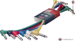 Stagg SPC030L E, kabely propojovací 6x JACK/JACK, 0,3m