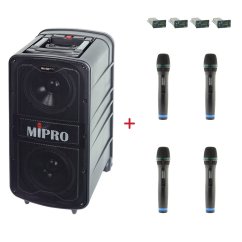 MIPRO MA-929 PLUS + 4× ACT-32H – sada s 4 ručními mikrofony