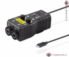 Saramonic SmartRig+ UC dvoukanálový převodník se zesilovačem a phantom napájením pro Androidy