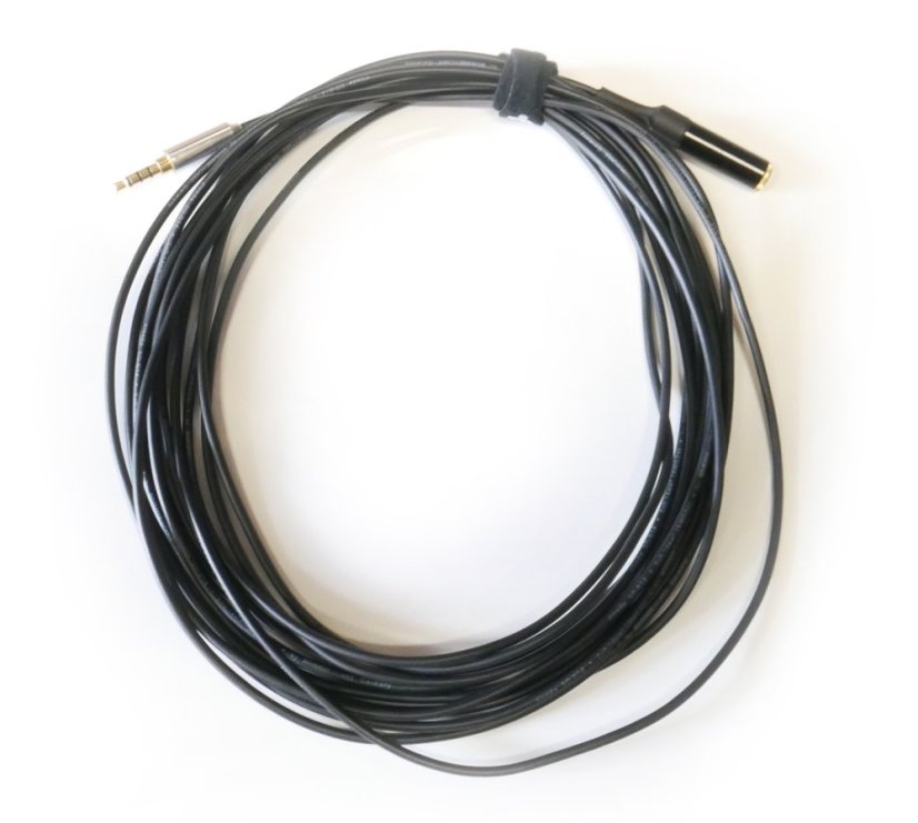 Accura AC53 - Kabel 3,5mm Jack TRRS Samice na 2x 3,5mm jack TRS Samec