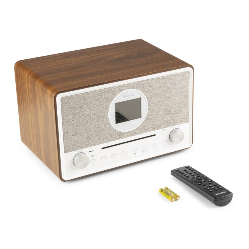 Audizio Internetové rádio Lucca s DAB+ a CD přehrávačem, Barva Wood