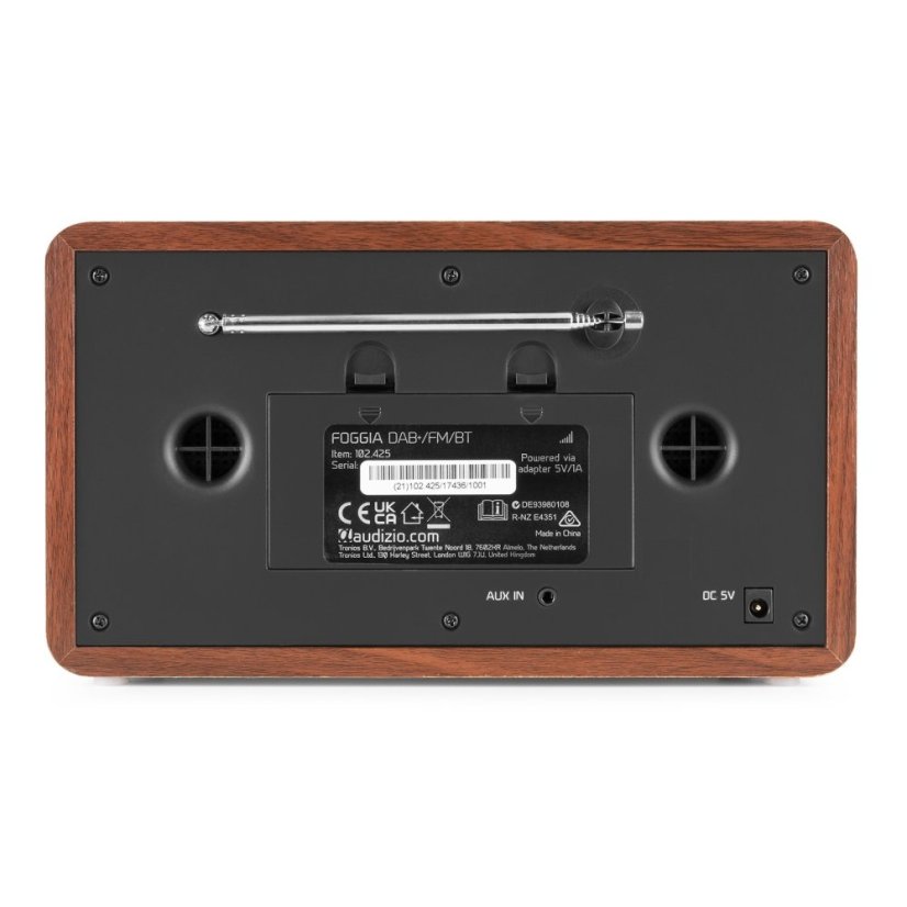 Audizio Foggia Retro DAB+ Rádio Šedá barva