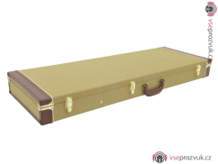 Dimavery dřevěný kufr pro el. kytaru, vzor tweed