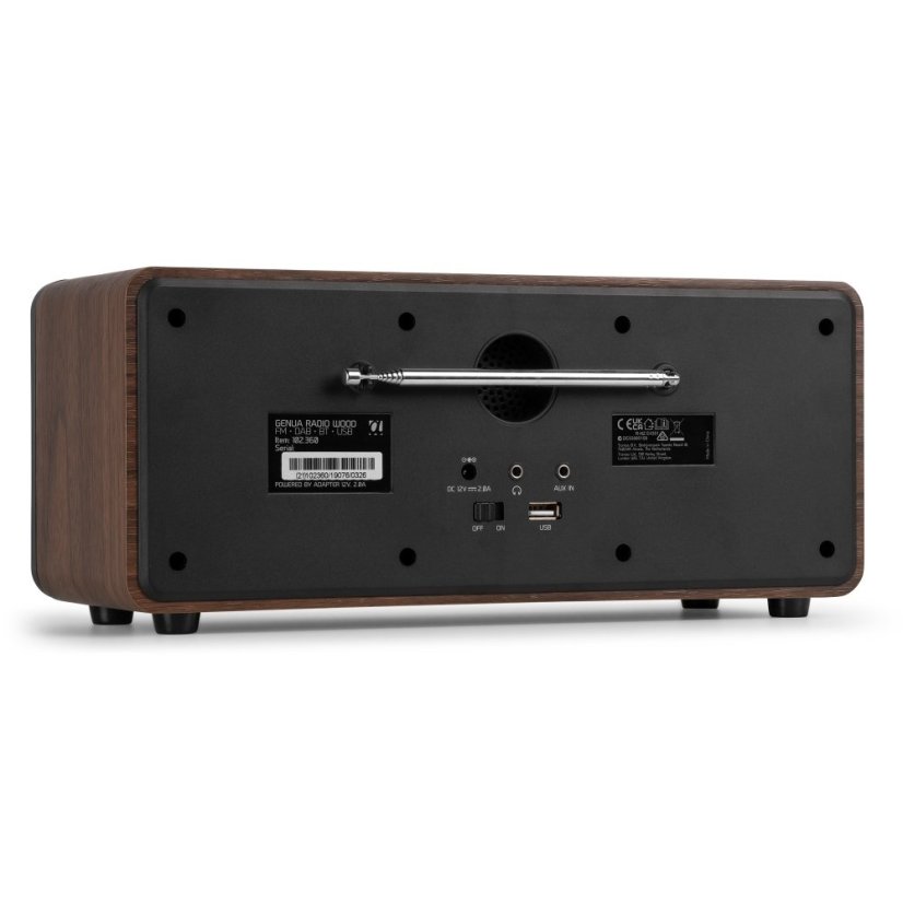 Audizio Genua DAB+ Stereo radio wood