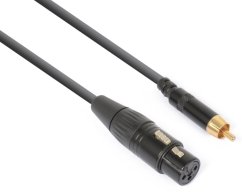 Power Dynamics CX136 kabel XLR (F) - RCA (M) 0,15m