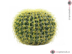 Kulatý zlatý kaktus, 37cm