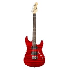 Max GigKit Electric Guitar Pack Quilted Style Dark Red