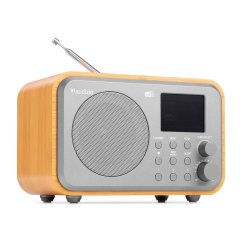 Audizio Milan — přenosné DAB+ rádio (FM, Bluetooth, akumulátor, bambus)
