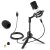 Vonyx CM300W Studiový USB mikrofon, bílý