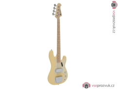 Dimavery PB-550, elektrická baskytara, béžová